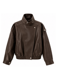 Carica l'immagine nel visualizzatore della galleria, Biker Moro oversize in ecopelle