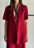 Carica l'immagine nel visualizzatore della galleria, Blazer monopetto ZAHJR con foulard