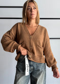 Carica l'immagine nel visualizzatore della galleria, Cardigan over camel con tasche - ZAHJR