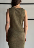 Carica l'immagine nel visualizzatore della galleria, Abito KONTATTO in lurex militare