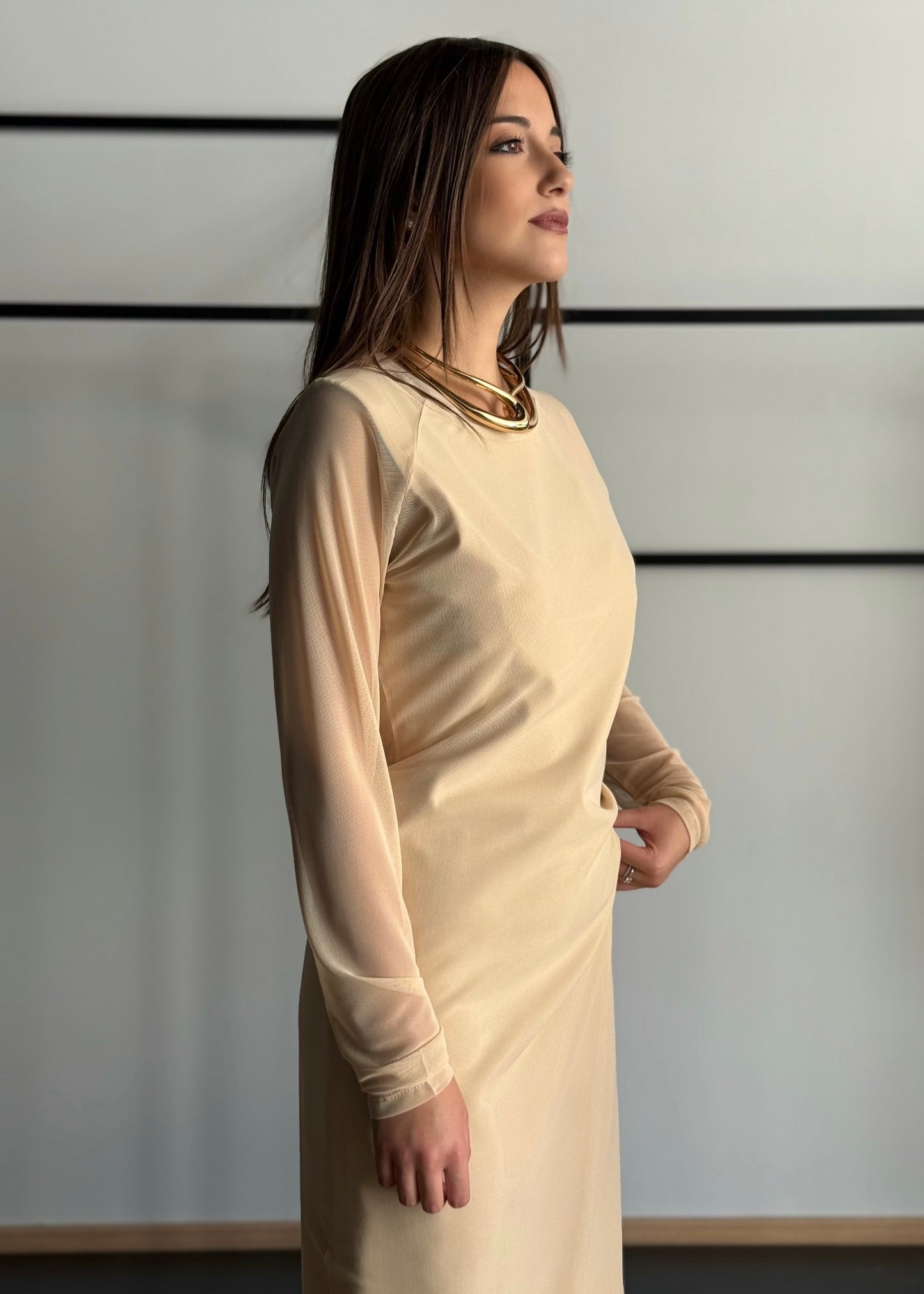Abito lungo in tulle -KONTATTO