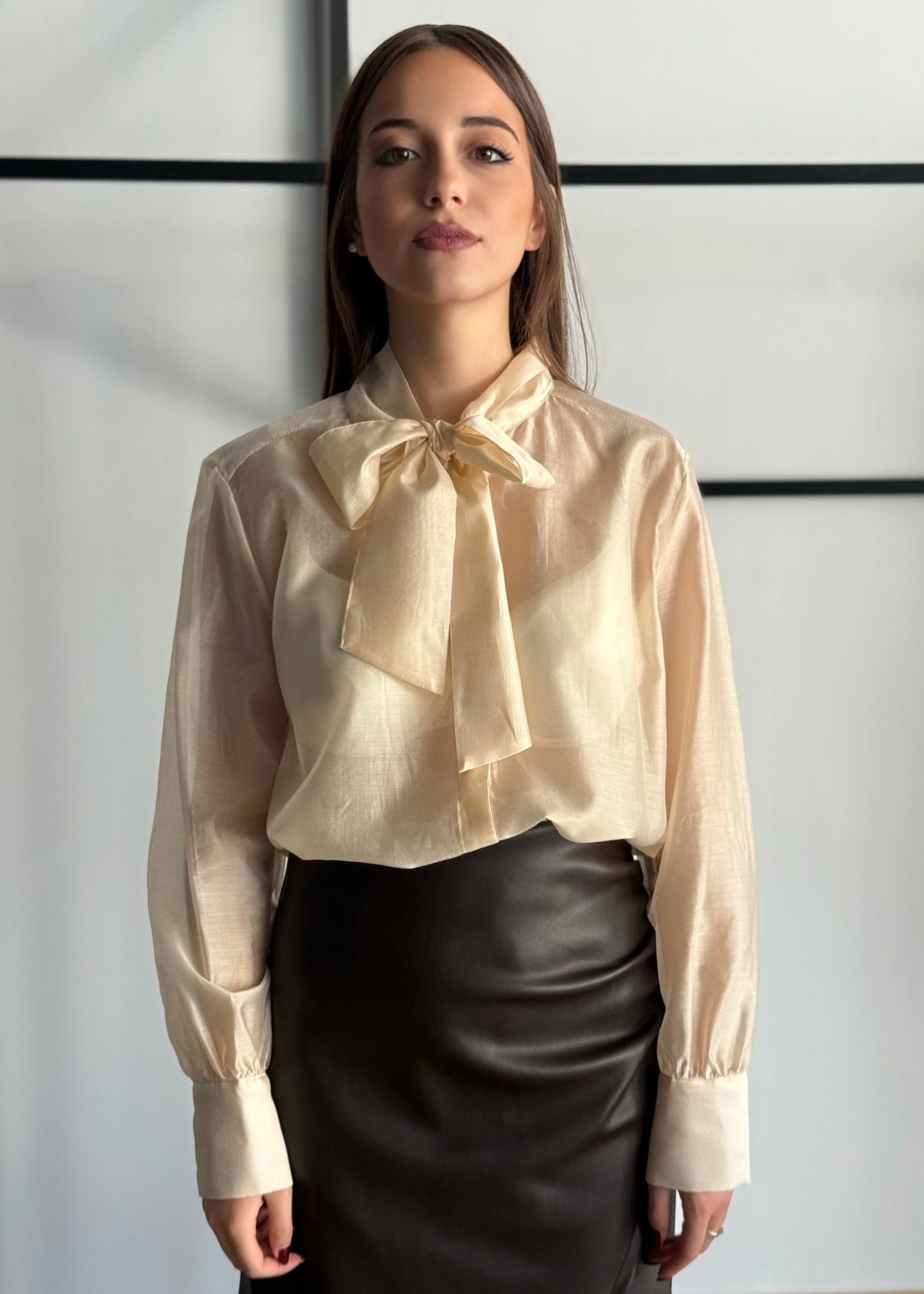 Camicia con fiocco -ZAHJR