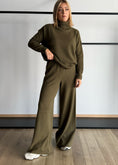 Carica l'immagine nel visualizzatore della galleria, Pantalone in maglia olio - ZAHJR