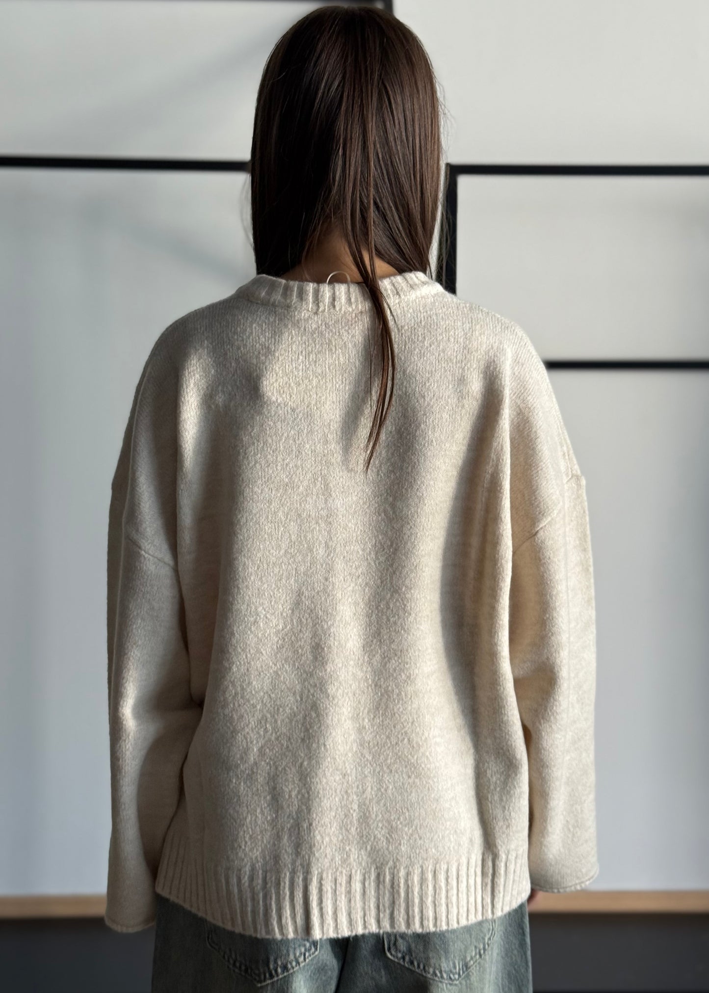 Maglia over in misto lana -KONTATTO