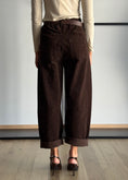 Carica l'immagine nel visualizzatore della galleria, Pantaloni in velluto a coste con cintura -ZAHJR