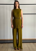 Carica l'immagine nel visualizzatore della galleria, Pantalone KONTATTO olio gamba ampia