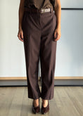 Carica l'immagine nel visualizzatore della galleria, Pantalone dritto con cintura -ZAHJR