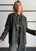 Carica l'immagine nel visualizzatore della galleria, Blazer tartan con foulard - ZAHJR
