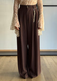 Carica l'immagine nel visualizzatore della galleria, Coordinato gilet e pantalone palazzo in tessuto fluido -PHILIALOFT
