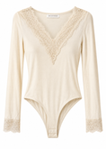 Carica l'immagine nel visualizzatore della galleria, Body beige con pizzo