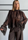 Carica l'immagine nel visualizzatore della galleria, Blusa satin & lace - PHILIALOFT