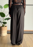 Carica l'immagine nel visualizzatore della galleria, Pantalone palazzo con cintura -ZAHJR