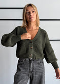 Carica l'immagine nel visualizzatore della galleria, Cardigan chunky militare con tasche - ZAHJR