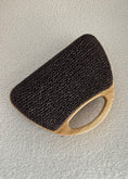 Carica l'immagine nel visualizzatore della galleria, Clutch in rafia moro