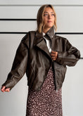 Carica l'immagine nel visualizzatore della galleria, Biker Moro oversize in ecopelle