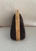 Carica l'immagine nel visualizzatore della galleria, Clutch in rafia moro