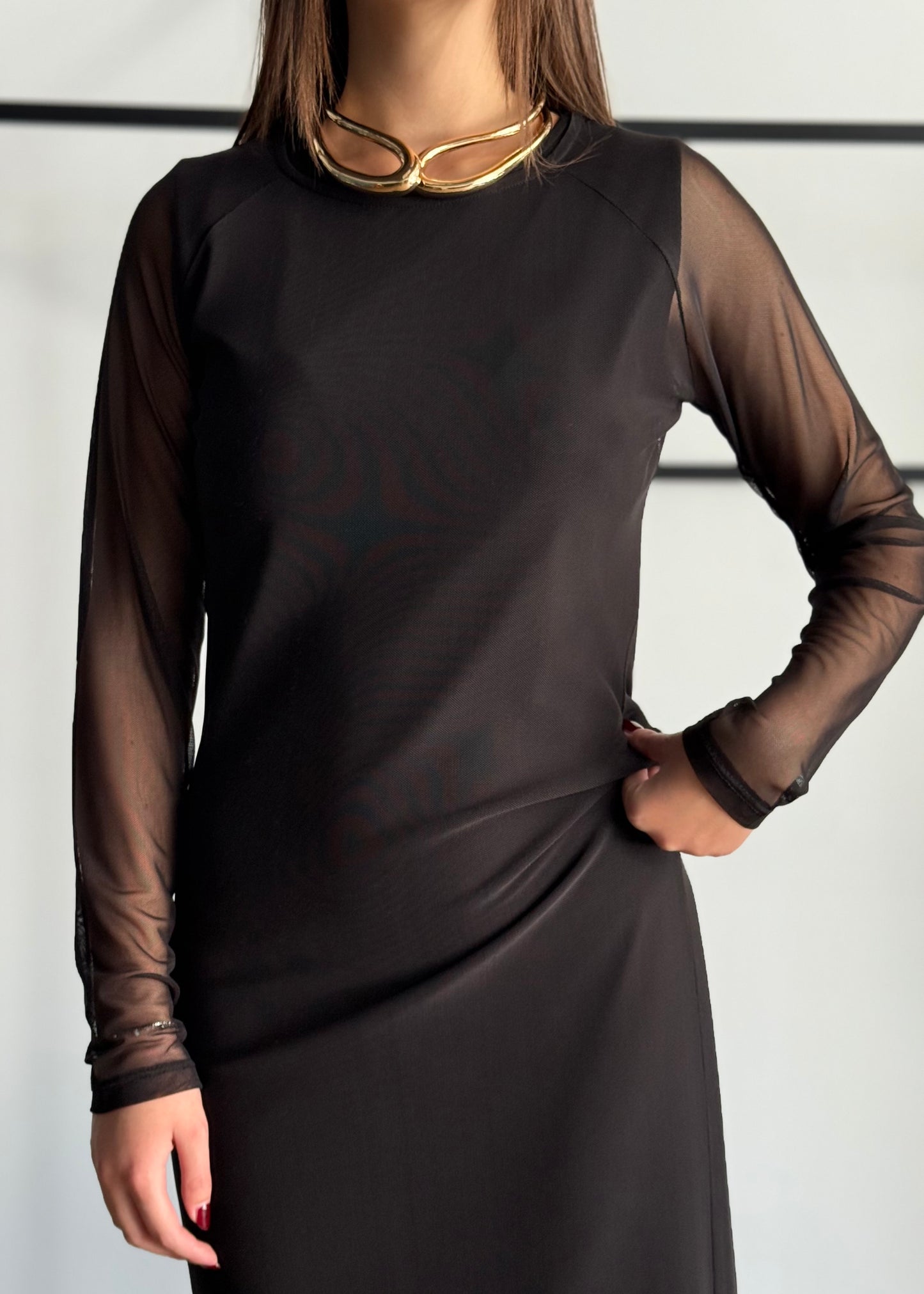 Abito lungo in tulle -KONTATTO