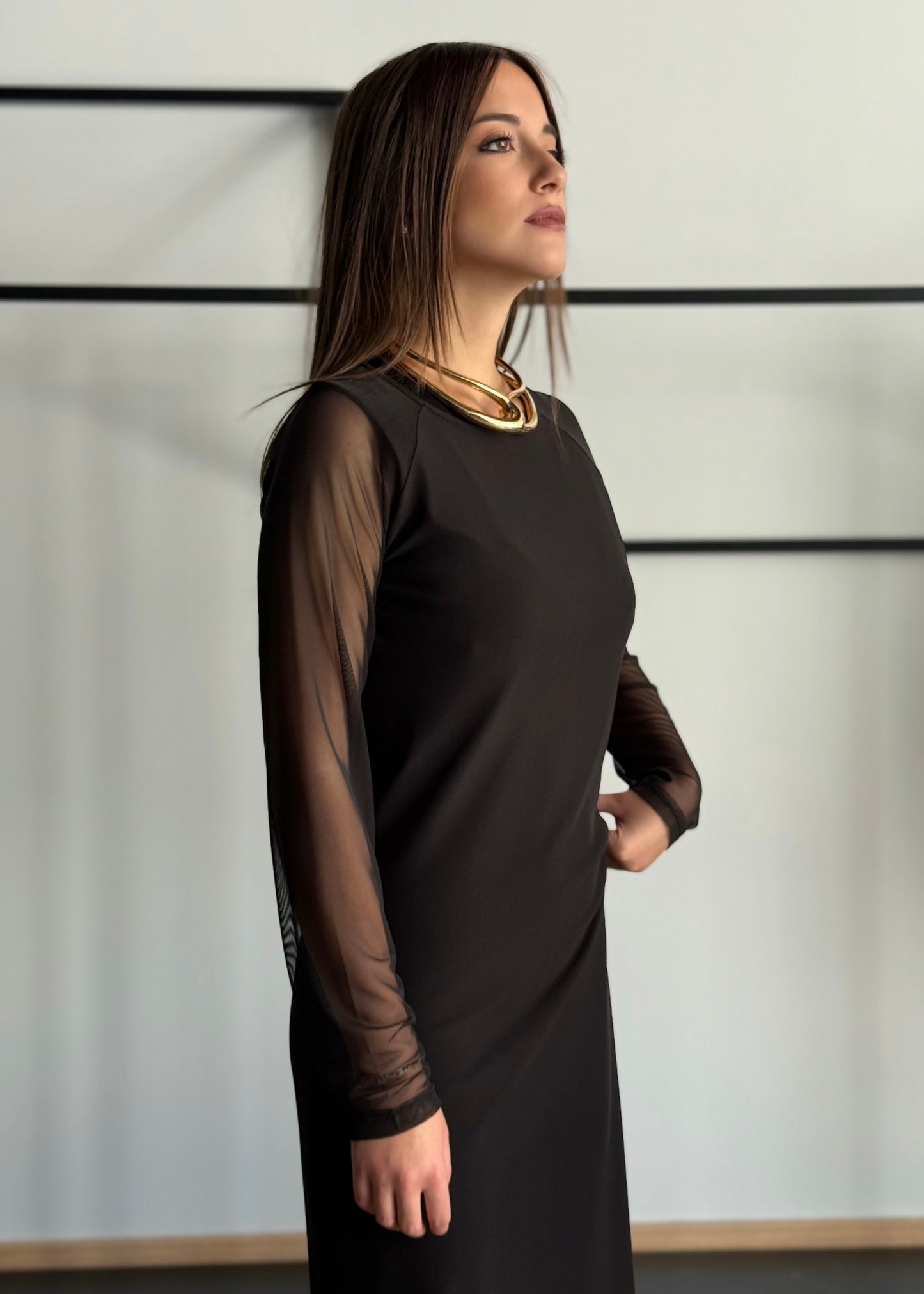 Abito lungo in tulle -KONTATTO