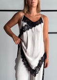Carica l'immagine nel visualizzatore della galleria, Top lingerie latte con pizzo a contrasto - ZAHJR