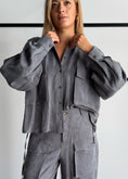 Carica l'immagine nel visualizzatore della galleria, Camicia utility con coulisse Grigio - ZAHJR