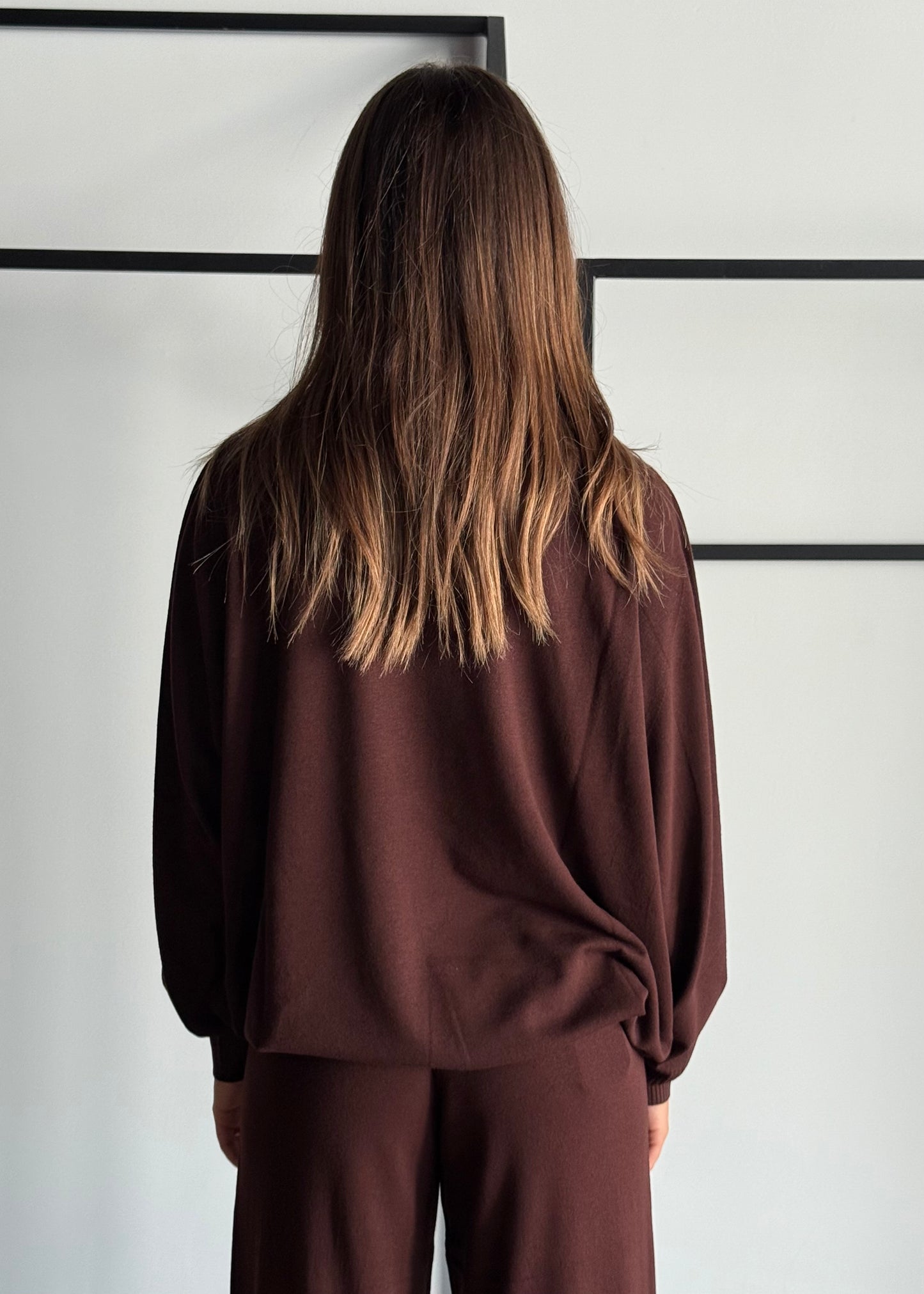 Maglia in viscosa scollo a V -KONTATTO