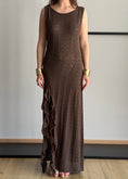 Carica l'immagine nel visualizzatore della galleria, Abito lungo PHILIALOFT in maglia traforata