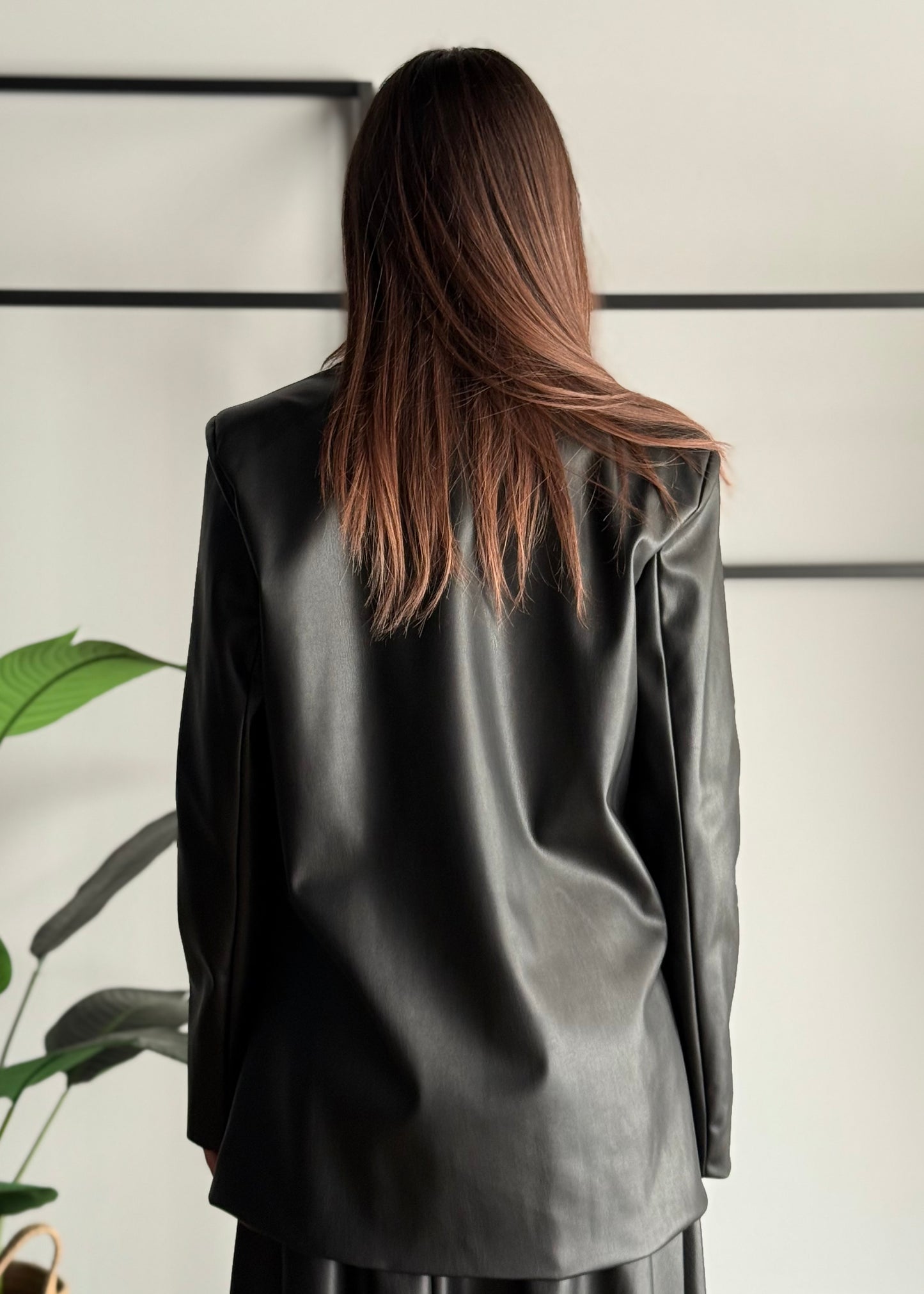 Blazer in ecopelle -KONTATTO