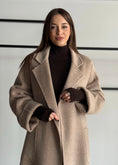 Carica l'immagine nel visualizzatore della galleria, Cappotto E-WOMAN con cintura