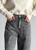 Carica l'immagine nel visualizzatore della galleria, Jeans wide leg grigio washed - PHILIALOFT