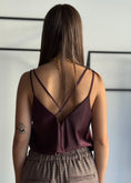 Carica l'immagine nel visualizzatore della galleria, Top in raso con pizzo -ZAHJR