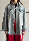 Carica l'immagine nel visualizzatore della galleria, Giacca camicia KONTATTO in denim