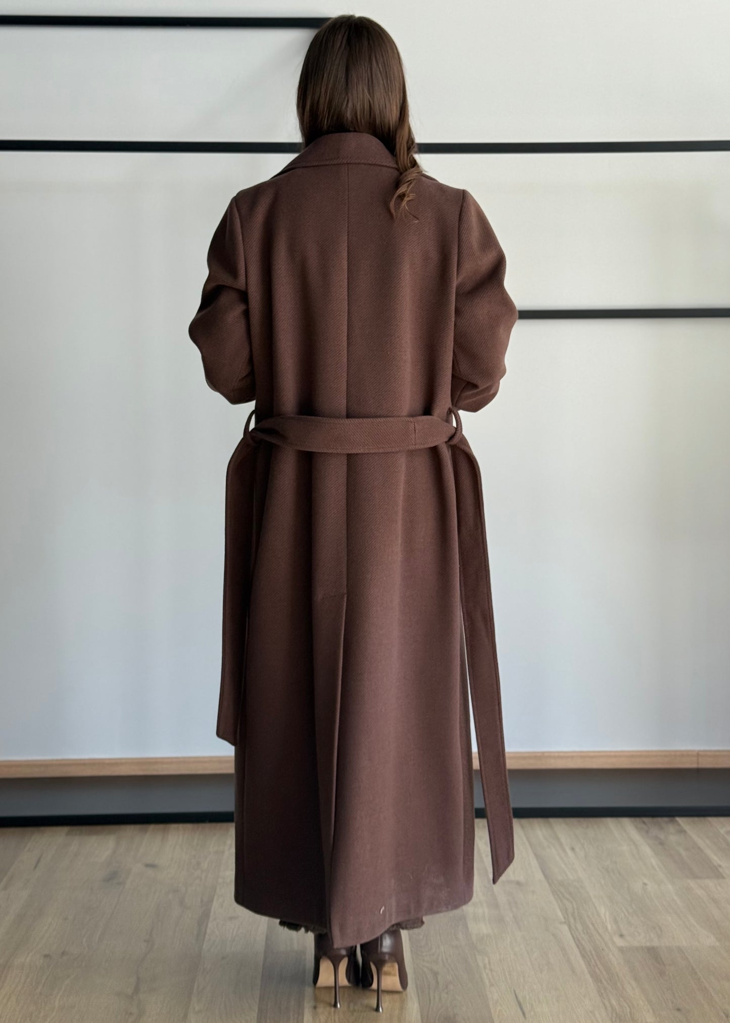 Cappotto lungo con cintura -ZAHJR