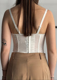 Carica l'immagine nel visualizzatore della galleria, Bustier THEVICE bianco in pizzo