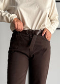 Carica l'immagine nel visualizzatore della galleria, Pantalone moro a trombetta - ZAHJR