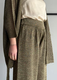 Carica l'immagine nel visualizzatore della galleria, Pantalone KONTATTO in lurex militare