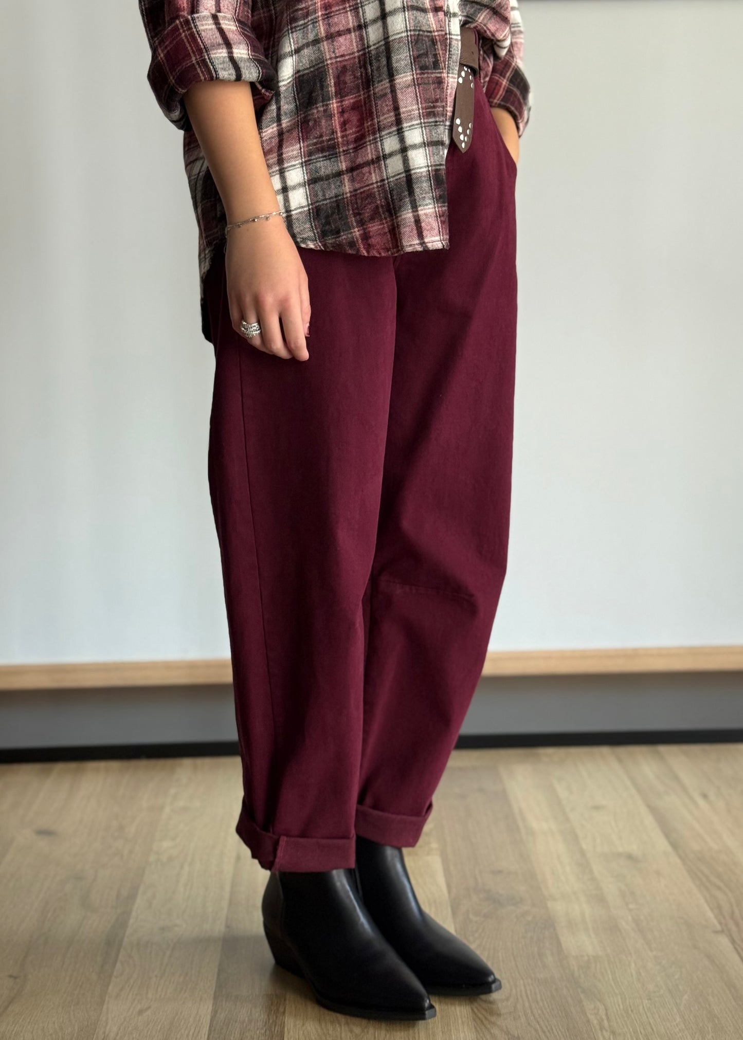 Pantalone balloon con cintura -ZAHJR
