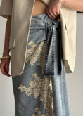 Carica l'immagine nel visualizzatore della galleria, Gonna denim PHILIALOFT con pizzo