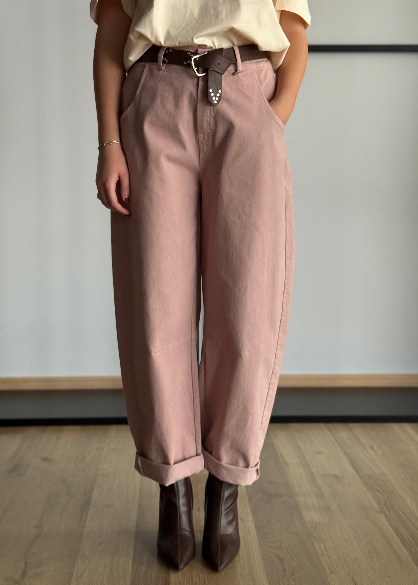Pantalone balloon con cintura -ZAHJR