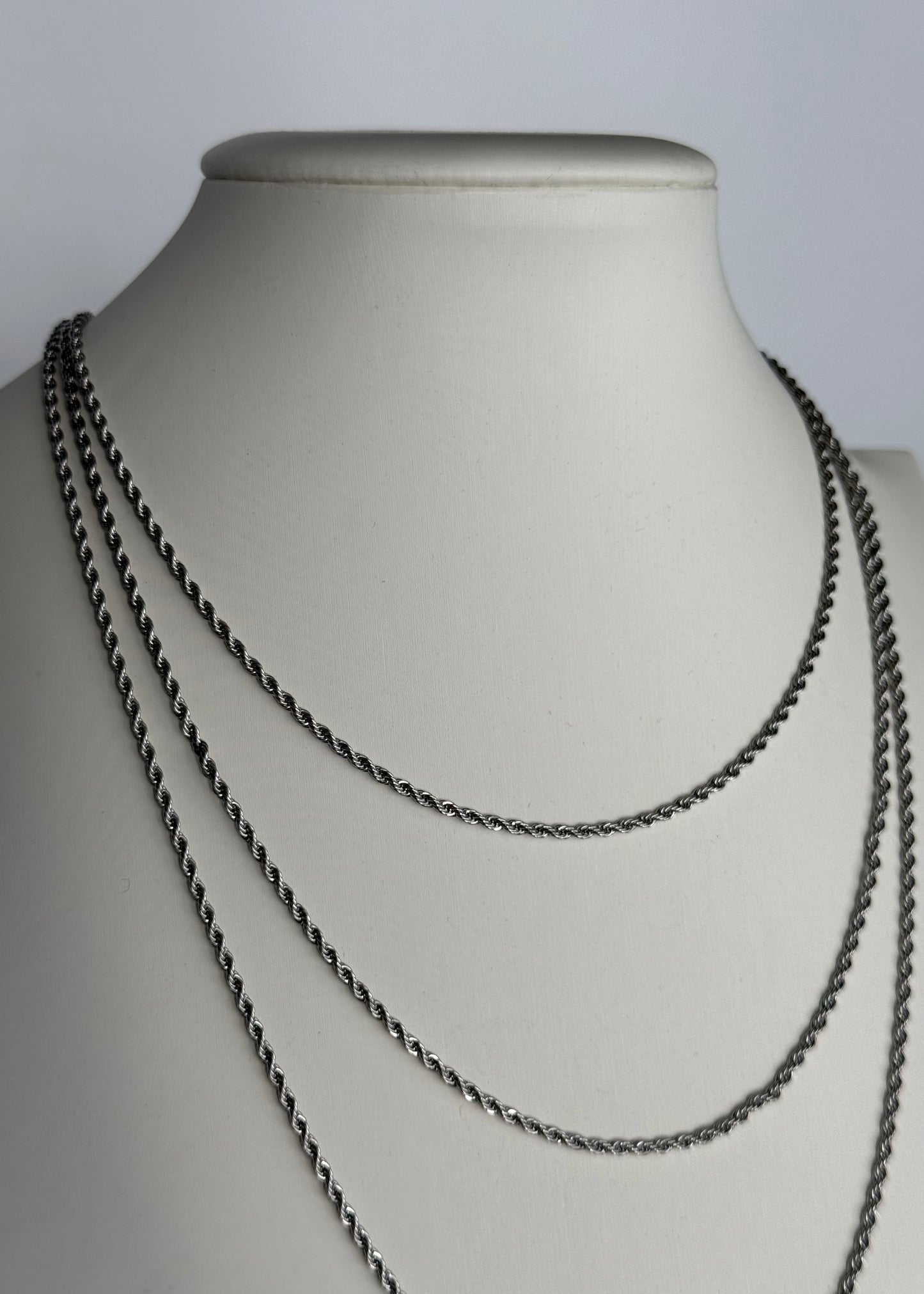 Collana a tre fili argento
