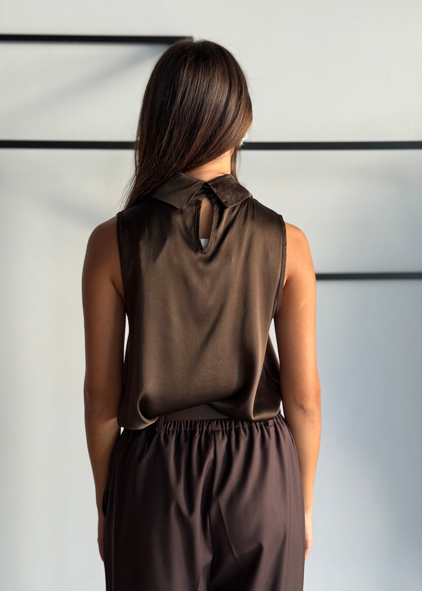 Top in viscosa con scollo lupetto -ZAHJR
