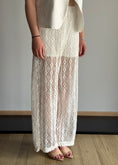 Carica l'immagine nel visualizzatore della galleria, Pantalone ZAHJR crochet panna