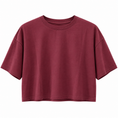 Carica l'immagine nel visualizzatore della galleria, T-shirt cropped Bordeaux