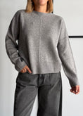 Carica l'immagine nel visualizzatore della galleria, Maglia 100%lana grigio - ZAHJR