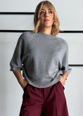 Carica l'immagine nel visualizzatore della galleria, Maglia con maniche a 3/4 grigio - PHILIALOFT