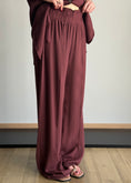 Carica l'immagine nel visualizzatore della galleria, Pantalone palazzo India vita elasticizzata