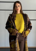 Carica l'immagine nel visualizzatore della galleria, Cardigan jacquard con frange e cintura -PHILIALOFT