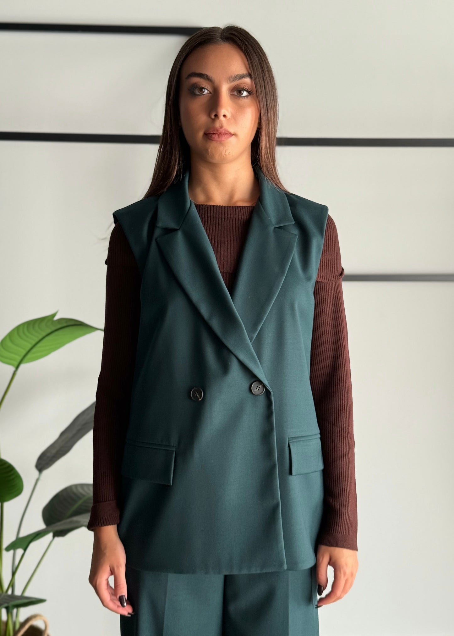 Gilet doppiopetto con revers -ZAHJR