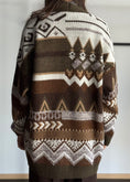 Carica l'immagine nel visualizzatore della galleria, Cardigan ZAHJR jacquard oversize