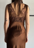 Carica l'immagine nel visualizzatore della galleria, Abito lungo KONTATTO con pizzo