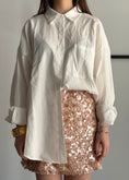 Carica l'immagine nel visualizzatore della galleria, Camicia THEVICE oversize bianca